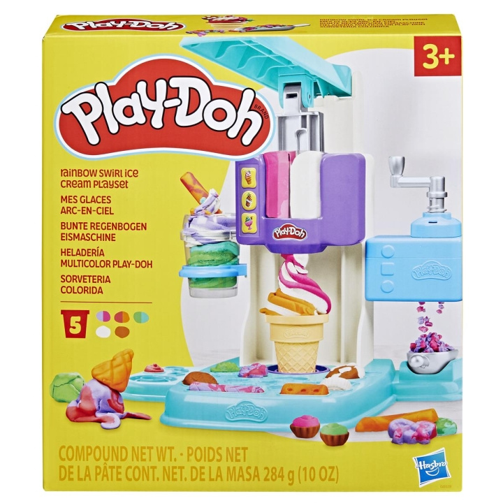 Play-Doh Keukencreaties Speelset Regenboogwervelijs in de groep SPEELGOED, KINDER- & BABYPRODUCTEN / Speelgoed / Ambachten bij TP E-commerce Nordic AB (C83503)