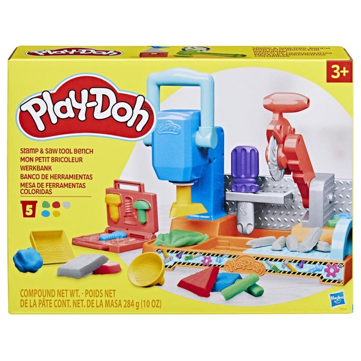 Play-Doh Speelset Stamp\'n Gereedschapbank in de groep SPEELGOED, KINDER- & BABYPRODUCTEN / Speelgoed / Ambachten bij TP E-commerce Nordic AB (C83504)