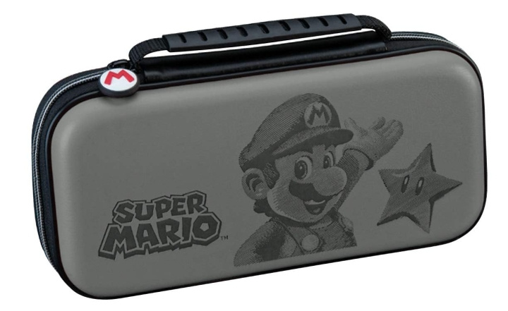 Bigben Big Ben Nintendo Switch Officiële Reisetui Grijs Mario in de groep HOME ELECTRONICS / Spelconsoles en accessoires / Nintendo Switch / Accessoires bij TP E-commerce Nordic AB (C83599)