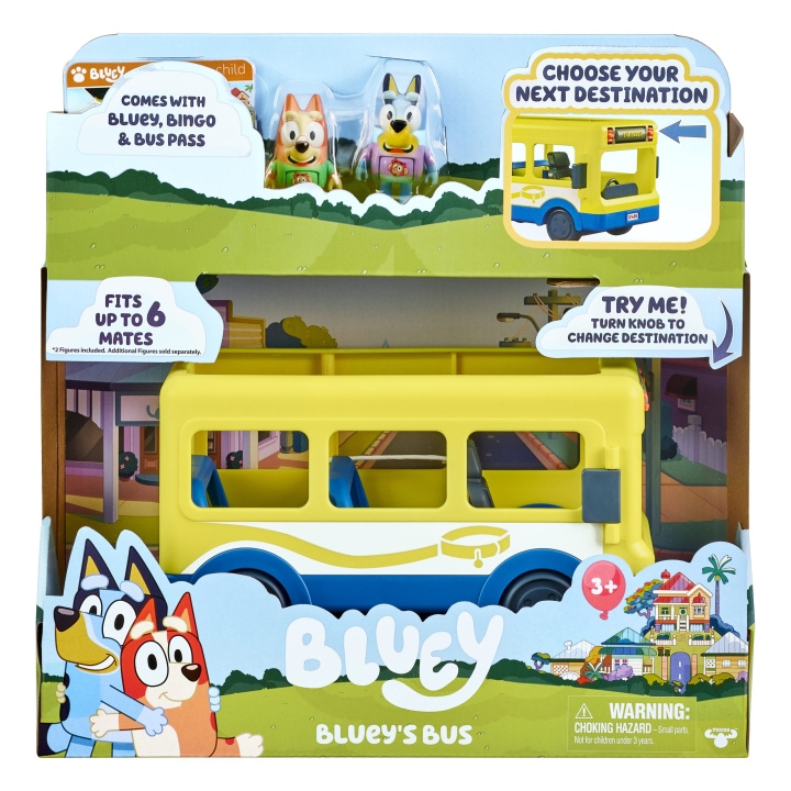 BLUEY Schoolbus vrienden thema (90178) in de groep SPEELGOED, KINDER- & BABYPRODUCTEN / Speelgoed / Speelgoedauto\'s bij TP E-commerce Nordic AB (C83645)