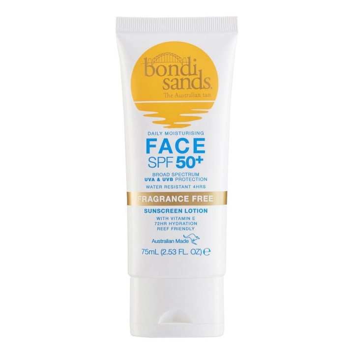 Bondi Sands SPF 50+ Geurvrije Gezichtszonnebrandlotion 75 ml in de groep BEAUTY & HEALTH / Huidsverzorging / Zonnebank / Zonnebescherming bij TP E-commerce Nordic AB (C83648)