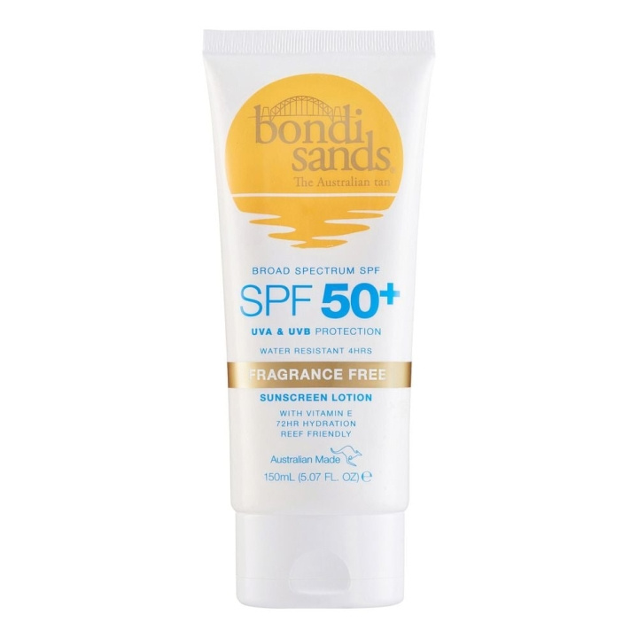 Bondi Sands SPF 50+ Geurvrije Zonnebrandlotion voor het lichaam 150 ml in de groep BEAUTY & HEALTH / Huidsverzorging / Zonnebank / Zonnebescherming bij TP E-commerce Nordic AB (C83649)