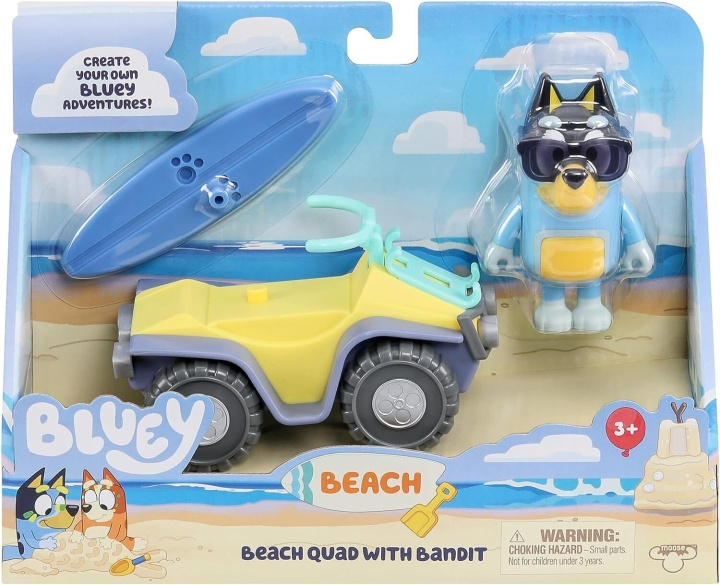 BLUEY Figuur en voertuig - Strand Quad ( 90183 ) in de groep SPEELGOED, KINDER- & BABYPRODUCTEN / Speelgoed / Speelgoedauto\'s bij TP E-commerce Nordic AB (C83655)