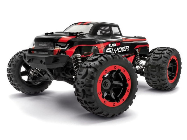 Blackzon Slyder MT 1/16 4WD elektrische monstertruck - rood (540098) in de groep SPEELGOED, KINDER- & BABYPRODUCTEN / Op afstand bestuurbaar / Afstand bestuurbare auto\'s bij TP E-commerce Nordic AB (C83667)