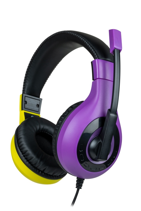 Bigben Interactieve Stereo Gaming Headset V1 - Paars + Geel (Switch) in de groep HOME ELECTRONICS / Spelconsoles en accessoires / Nintendo Switch / Accessoires bij TP E-commerce Nordic AB (C83713)