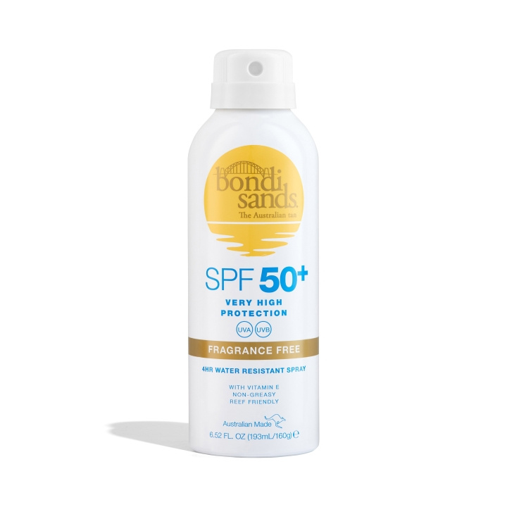 Bondi Sands SPF 50+ Geurvrije Zonnebrandspray 160 g in de groep BEAUTY & HEALTH / Huidsverzorging / Zonnebank / Zonnebescherming bij TP E-commerce Nordic AB (C83718)