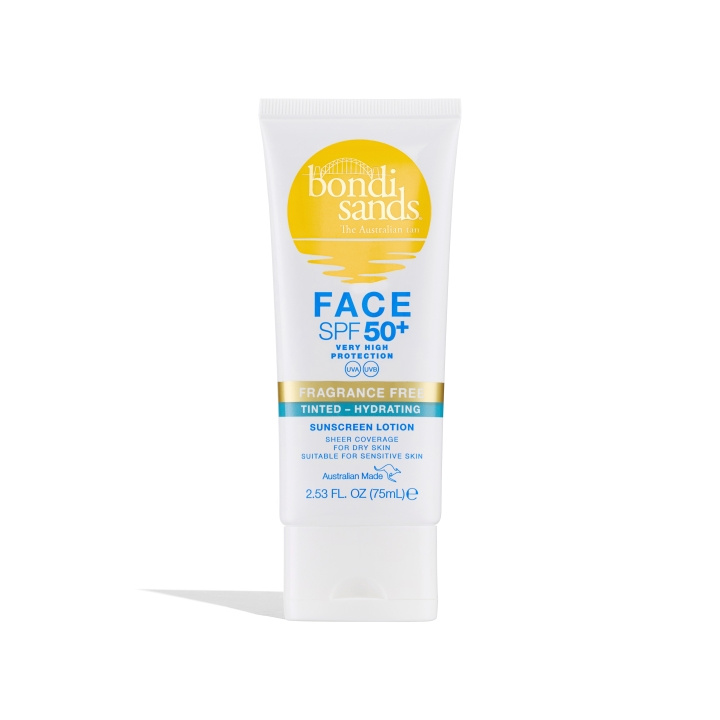 Bondi Sands SPF 50 + Geurvrije Getinte Gezichtslotion (Hydraterend) 75 ml in de groep BEAUTY & HEALTH / Huidsverzorging / Zonnebank / Zonnebescherming bij TP E-commerce Nordic AB (C83719)