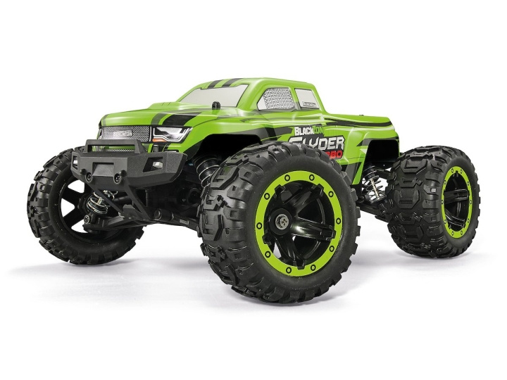 Blackzon Slyder MT Turbo 1/16 4WD 2S Brushless - Groen (540200) in de groep SPEELGOED, KINDER- & BABYPRODUCTEN / Op afstand bestuurbaar / Afstand bestuurbare auto\'s bij TP E-commerce Nordic AB (C83724)