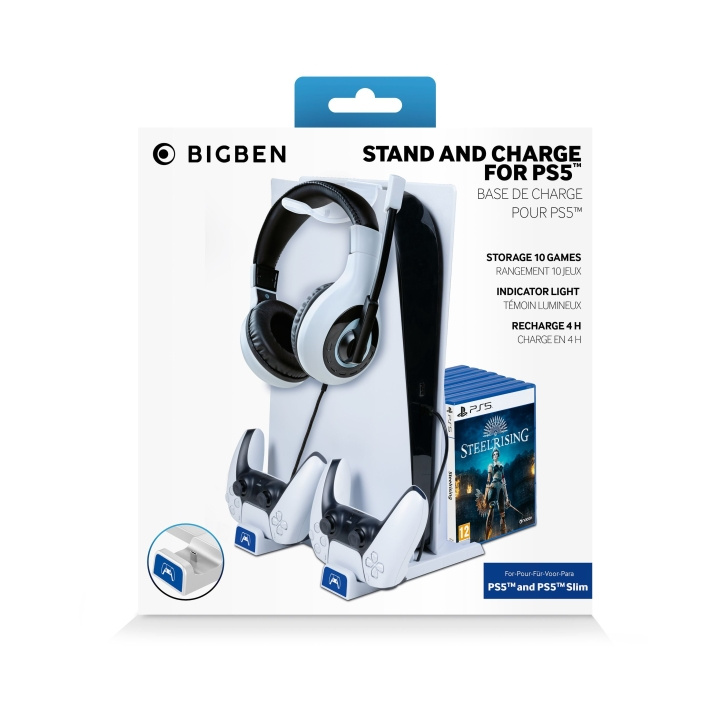 Bigben PS5 opbergen en opladen in de groep HOME ELECTRONICS / Spelconsoles en accessoires / Sony PlayStation 5 bij TP E-commerce Nordic AB (C83739)