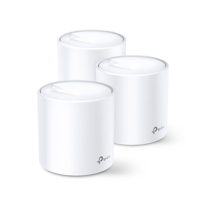 TP-Link Deco X60 (3-pack) Wi-Fi 6 AX Wi-Fi-systeem met netwerk voor het hele huis in de groep COMPUTERS & RANDAPPARATUUR / Netwerk / WiFi Extenders bij TP E-commerce Nordic AB (C83826)