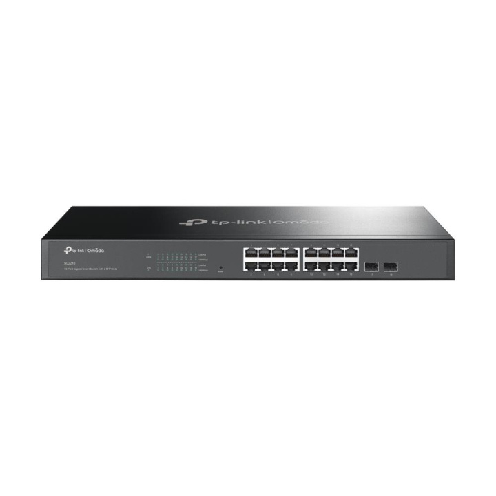 TP-Link JetStream 16-poorts Gigabit Smart Switch met 2 SFP-plaatsen in de groep COMPUTERS & RANDAPPARATUUR / Netwerk / WiFi Extenders bij TP E-commerce Nordic AB (C83841)