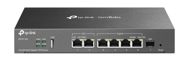 TP-Link Omada Multi-Gigabit VPN-router /ER707-M2 in de groep COMPUTERS & RANDAPPARATUUR / Netwerk / Routers bij TP E-commerce Nordic AB (C83883)