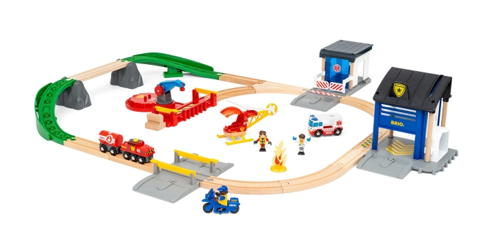 BRIO Reddingsteam treinset - (36025) in de groep SPEELGOED, KINDER- & BABYPRODUCTEN / Speelgoed / Bouwspeelgoed / Brio treinrails bij TP E-commerce Nordic AB (C84024)