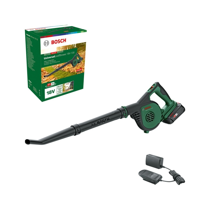 Bosch Universele 18V-130 2.5AH accu bladblazer (inclusief batterij en lader) in de groep HUISHOUDEN & TUIN / Gereedschap / Overig Elektrisch Gereedschap bij TP E-commerce Nordic AB (C84064)