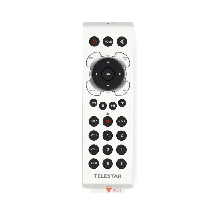 TELESTAR Remote Control DIRA M1 / M12i / M14i / S2 /S20C / S24i / S24 CD / S32i CD silver in de groep HOME ELECTRONICS / Audio & Beeld / TV & Accessoires / Afstandsbedieningen bij TP E-commerce Nordic AB (C84255)