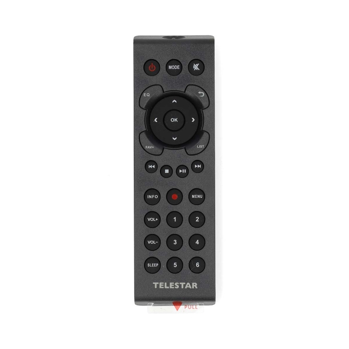 TELESTAR Remote Control DIRA M1/M11i+/M12i/M14i/S2/S20C/S21i+/S24i/S24CD/S32iCDDABMAN i310CD/i560CD Black in de groep HOME ELECTRONICS / Audio & Beeld / TV & Accessoires / Afstandsbedieningen bij TP E-commerce Nordic AB (C84257)