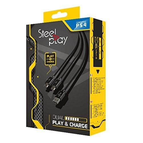 Steelplay Dual Play & Charge-kabel in de groep HOME ELECTRONICS / Spelconsoles en accessoires / Sony PlayStation 4 bij TP E-commerce Nordic AB (C84565)