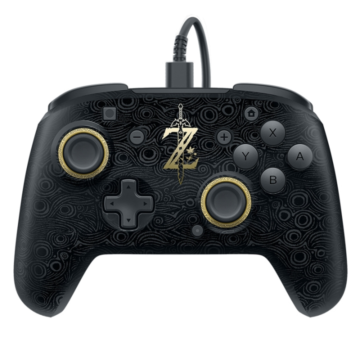 PDP Gaming Switch Breath of Wild Faceoff Deluxe bedrade Pro Controller in de groep HOME ELECTRONICS / Spelconsoles en accessoires / Nintendo Switch / Accessoires bij TP E-commerce Nordic AB (C84568)