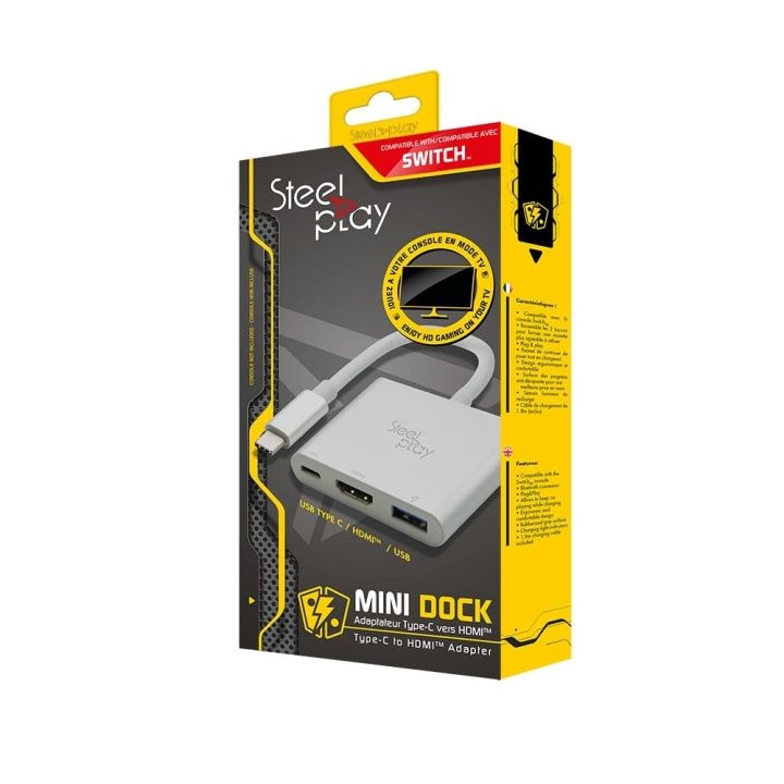 Steelplay Minidock - USB-C/HDMI-adapter (Switch/Mac) in de groep HOME ELECTRONICS / Spelconsoles en accessoires / Nintendo Switch / Accessoires bij TP E-commerce Nordic AB (C84570)