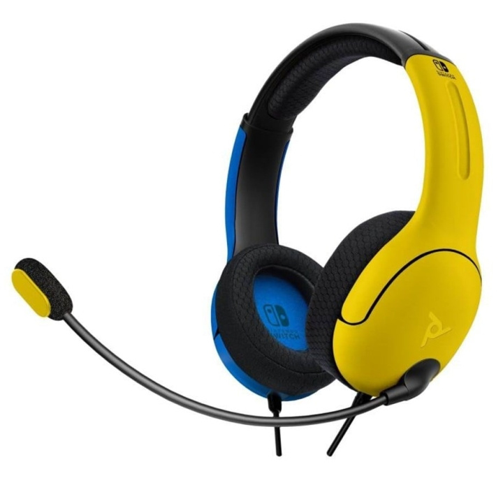 PDP Gaming Nintendo Switch Bedrade Headset LVL40 Geel/Blauw in de groep HOME ELECTRONICS / Spelconsoles en accessoires / Nintendo Switch / Accessoires bij TP E-commerce Nordic AB (C84600)