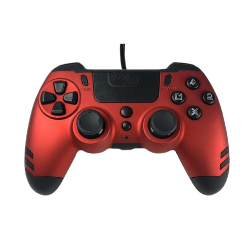 Steelplay MetalTech Bedrade Controller - ROOD in de groep HOME ELECTRONICS / Spelconsoles en accessoires / Sony PlayStation 4 bij TP E-commerce Nordic AB (C84643)