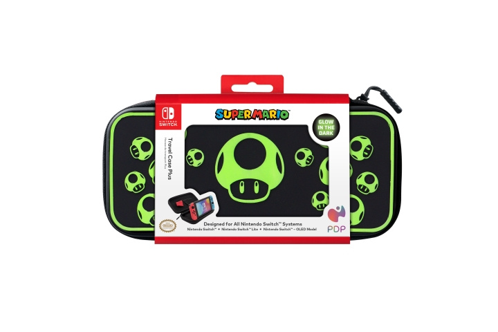 PDP Gaming Consolekoffer - 1-UP Glow-in-the-dark in de groep HOME ELECTRONICS / Spelconsoles en accessoires / Nintendo Switch / Accessoires bij TP E-commerce Nordic AB (C84657)