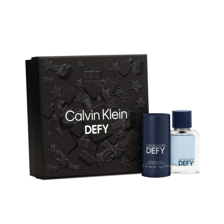 Calvin Klein Defy EDT 50 ml - Deo Stick - Giftset in de groep BEAUTY & HEALTH / Cadeausets / Cadeausets voor hem bij TP E-commerce Nordic AB (C84665)