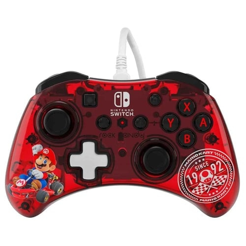 PDP Gaming Rock Candy Mini Bedrade Controller - Mario Kart in de groep HOME ELECTRONICS / Spelconsoles en accessoires / Nintendo Switch / Accessoires bij TP E-commerce Nordic AB (C84688)