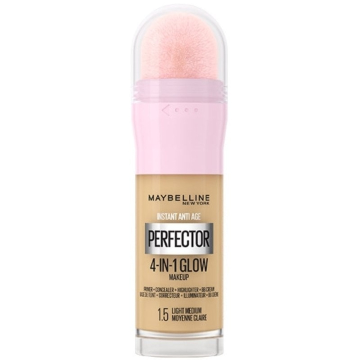 Maybelline Instant Perfector 4-in-1 Glow Make-up 1,5 Licht Medium in de groep BEAUTY & HEALTH / Makeup / Make-up gezicht / Foundation bij TP E-commerce Nordic AB (C84696)