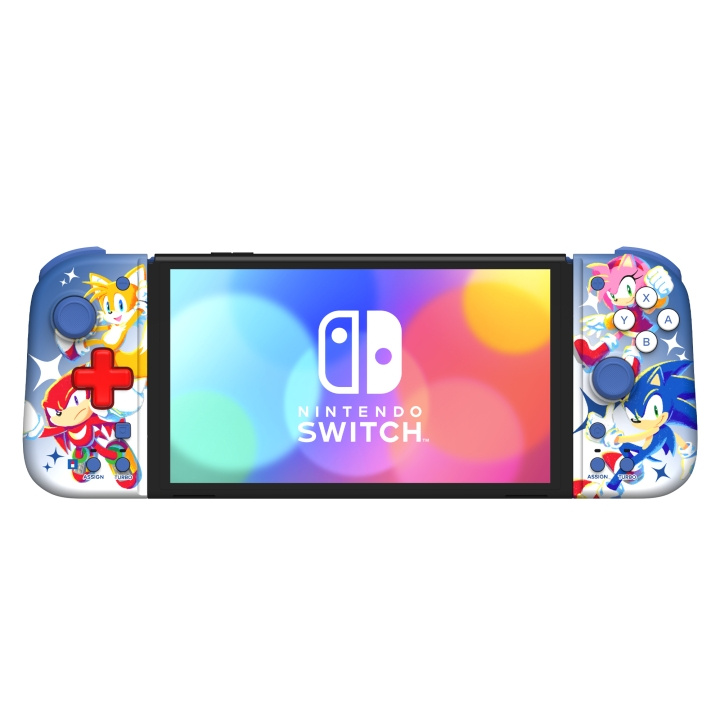 Hori Split Pad Compact (Sonic) voor Nintendo Switch™ in de groep HOME ELECTRONICS / Spelconsoles en accessoires / Nintendo Switch / Accessoires bij TP E-commerce Nordic AB (C84756)