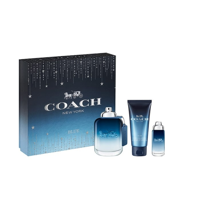 Coach Blue EDT 100 ml + EDT 15 ml + Douchegel 100 ml - Giftset in de groep BEAUTY & HEALTH / Cadeausets / Cadeausets voor hem bij TP E-commerce Nordic AB (C84787)