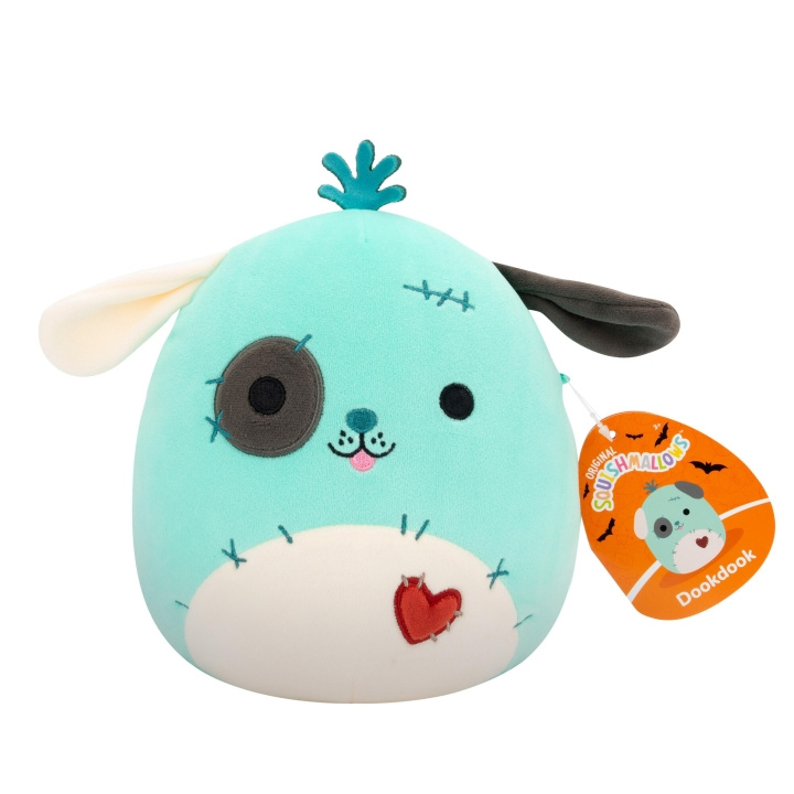 Squishmallows 19 cm Halloween Pluche - Dookdook Patchwork Hond in de groep SPEELGOED, KINDER- & BABYPRODUCTEN / Babyspeelgoed / Knuffels bij TP E-commerce Nordic AB (C84901)