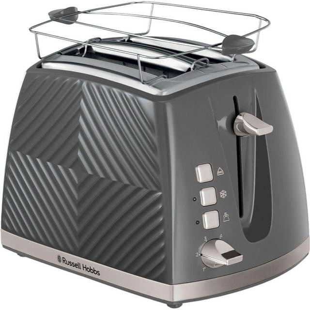 Russell Hobbs Groove 2S Broodrooster - Grijs in de groep HUISHOUDEN & TUIN / Huishoudelijke apparaten / Broodroosters & Broodgrills / Broodroosters bij TP E-commerce Nordic AB (C84916)