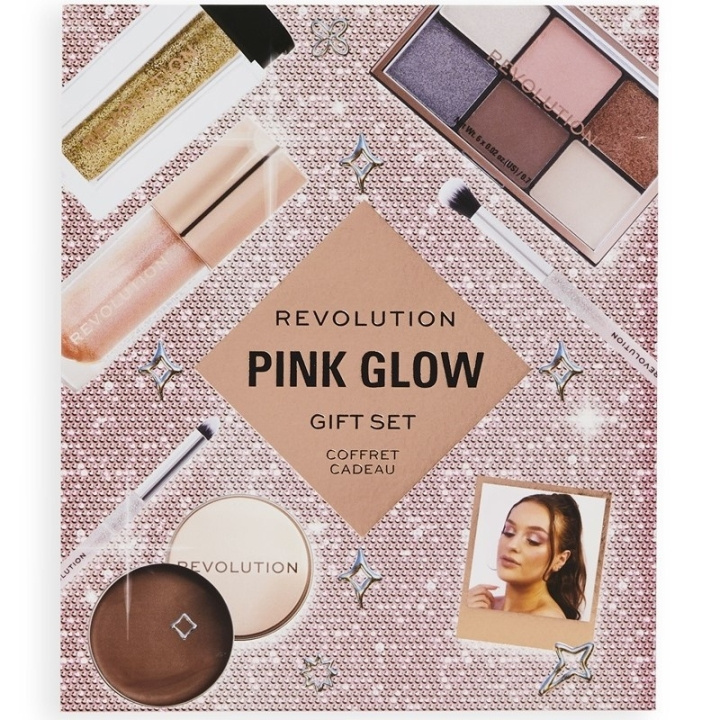 Makeup Revolution Pink Glow Get The Look Gift Set in de groep BEAUTY & HEALTH / Cadeausets / Cadeausets voor haar bij TP E-commerce Nordic AB (C84937)