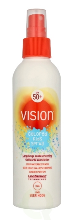 Vision Colored Kids Spray SPF50 200 ml in de groep BEAUTY & HEALTH / Huidsverzorging / Zonnebank / Zonnebescherming bij TP E-commerce Nordic AB (C84991)