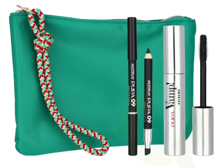 Pupa Milano Pupa Vamp! Sexy Lashes Makeup Set 12.8 ml Mascara #010 Vamp! 12ml / Multiplay Pen #09 Deep Black 0,8gr/Bag in de groep BEAUTY & HEALTH / Cadeausets / Cadeausets voor haar bij TP E-commerce Nordic AB (C85018)