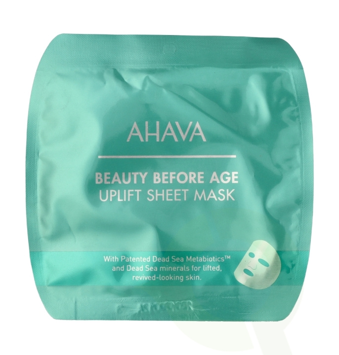 Ahava Beauty Before Age Uplift. & Firm. Sheet Mask 17 g in de groep BEAUTY & HEALTH / Huidsverzorging / Gezicht / Maskers bij TP E-commerce Nordic AB (C85049)