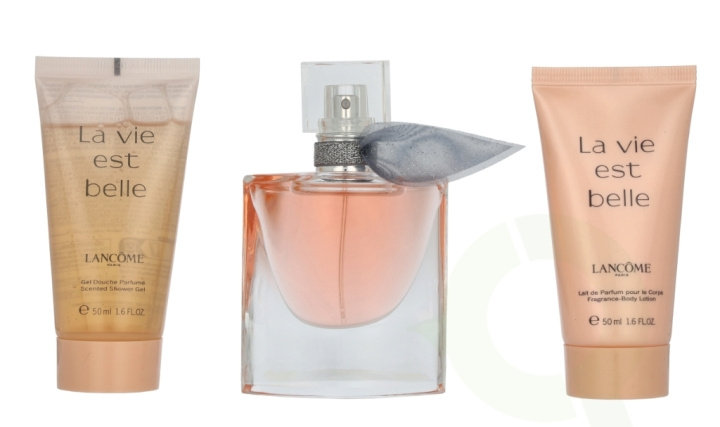 Lancome La Vie Est Belle Giftset 130 ml Edp Spray 30ml/Body Lotion 50ml/Shower Gel 50ml in de groep BEAUTY & HEALTH / Cadeausets / Cadeausets voor haar bij TP E-commerce Nordic AB (C85063)