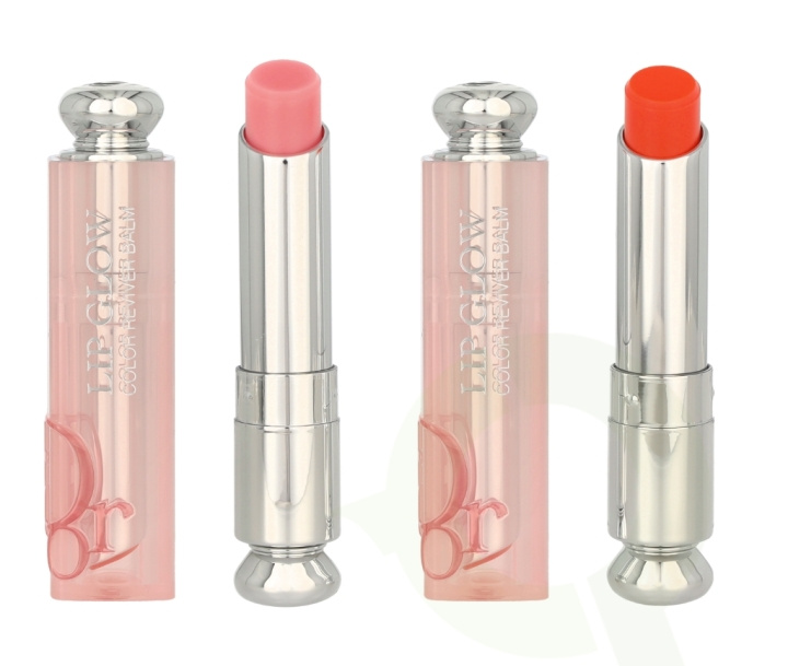 Dior Addict Lip Glow Duo Set 6.4 g #001 Pink & #004 Coral in de groep BEAUTY & HEALTH / Makeup / Lippen / Lippenstift bij TP E-commerce Nordic AB (C85141)