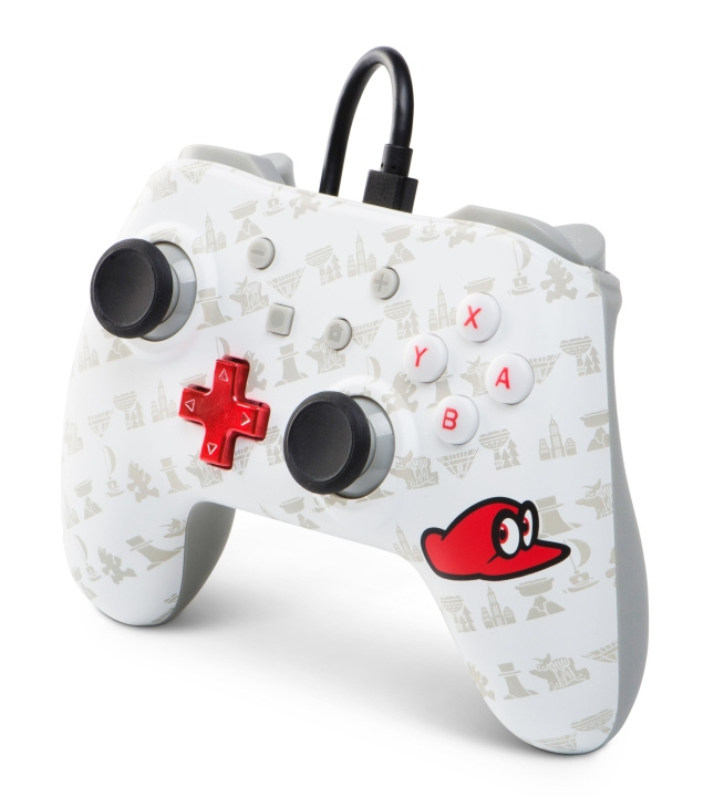 PowerA Bedrade controller - Mario Odyssey in de groep HOME ELECTRONICS / Spelconsoles en accessoires / Nintendo Switch / Accessoires bij TP E-commerce Nordic AB (C85191)