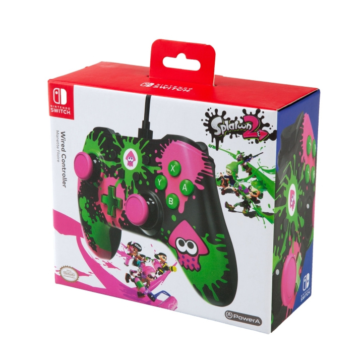 PowerA Wirec Controller - Splatoon in de groep HOME ELECTRONICS / Spelconsoles en accessoires / Nintendo Switch bij TP E-commerce Nordic AB (C85192)