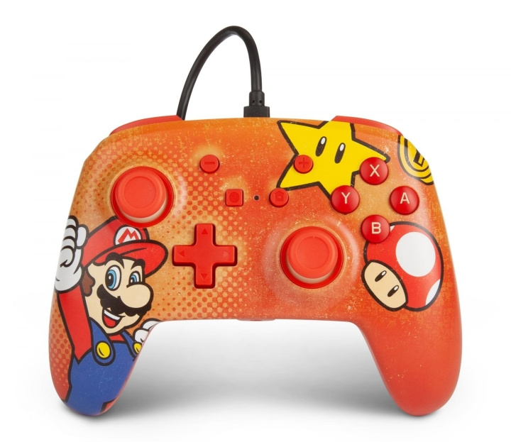 PowerA Nintendo Switch Enh Bedrade Controller - Mario Vintage in de groep HOME ELECTRONICS / Spelconsoles en accessoires / Nintendo Switch / Accessoires bij TP E-commerce Nordic AB (C85266)