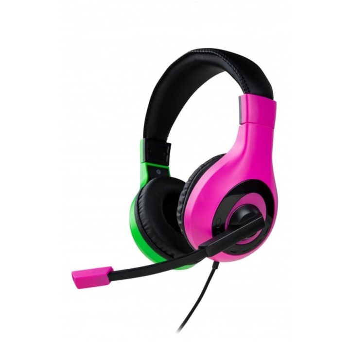 NACON Stereo Gaming Headset V1 - Roze/Groen in de groep COMPUTERS & RANDAPPARATUUR / GAMING / Koptelefoon bij TP E-commerce Nordic AB (C85363)