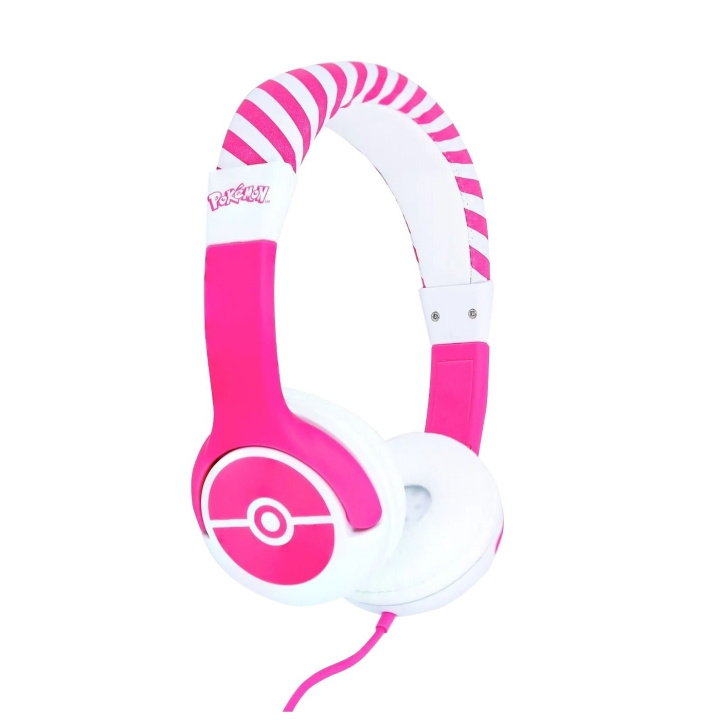 OTL Junior Koptelefoon - Pokemon Pokeball Roze (PK0842) in de groep HOME ELECTRONICS / Audio & Beeld / Koptelefoon & Accessoires / Koptelefoon bij TP E-commerce Nordic AB (C85394)