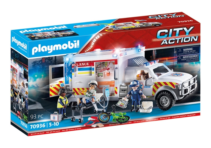 Playmobil US Ambulance with Lights and Sound (70936) in de groep SPEELGOED, KINDER- & BABYPRODUCTEN / Speelgoed / Speelset bij TP E-commerce Nordic AB (C85444)