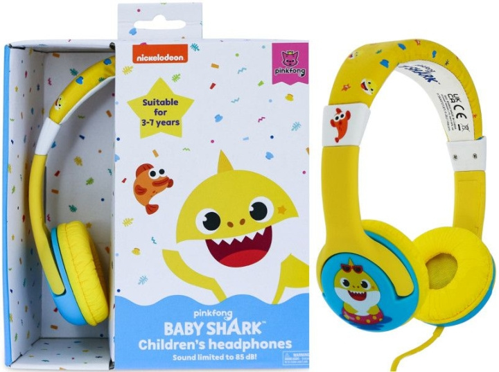 OTL Junior hoofdtelefoon - Baby Shark vakantie (BS0845) in de groep HOME ELECTRONICS / Audio & Beeld / Koptelefoon & Accessoires / Koptelefoon bij TP E-commerce Nordic AB (C85460)