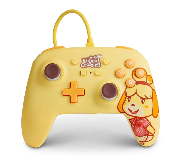 PowerA Verbeterde bedrade controller voor Nintendo Switch - Animal Crossing: Isabelle in de groep HOME ELECTRONICS / Spelconsoles en accessoires / Nintendo Switch bij TP E-commerce Nordic AB (C85484)