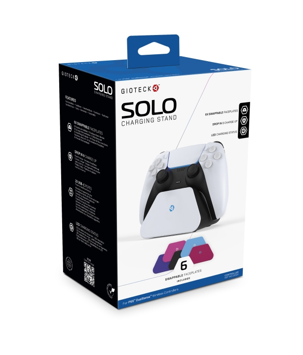 Gioteck Solo Oplaadstandaard in de groep HOME ELECTRONICS / Spelconsoles en accessoires / Sony PlayStation 5 bij TP E-commerce Nordic AB (C85504)