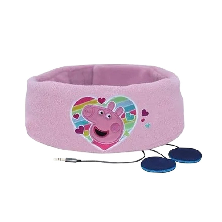 OTL Kinderhoofdtelefoon met audioband - Peppa Pig Regenboog Peppa (PP0801) in de groep HOME ELECTRONICS / Audio & Beeld / Koptelefoon & Accessoires / Koptelefoon bij TP E-commerce Nordic AB (C85523)