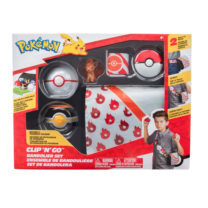 Pokémon Clip N Go - Bandolierset - Yulpix (PKW0028_3) in de groep SPEELGOED, KINDER- & BABYPRODUCTEN / Speelgoed / Speelset bij TP E-commerce Nordic AB (C85528)